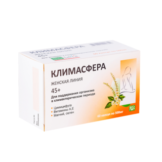 КЛИМАСФЕРА 500мг N60 капс - Добрая аптека