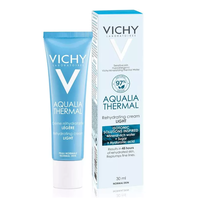 VICHY АКВАЛИЯ ТЕРМАЛЬ КРЕМ Д/ЛИЦА 30мл ЛЕГКИЙ НОРМ/КОМБ КОЖИ VICHY АКВАЛИЯ ТЕРМАЛЬ КРЕМ Д/ЛИЦА 30мл ЛЕГКИЙ НОРМ/КОМБ КОЖИ - Добрая аптека