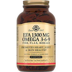СОЛГАР КОМПЛЕКС ЖИРНЫХ КИСЛОТ ОМЕГА 3-6-9 1300мг N60 капс - Добрая аптека