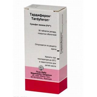 ТАРДИФЕРОН 80мг N30 таб ретард п.о. - Добрая аптека