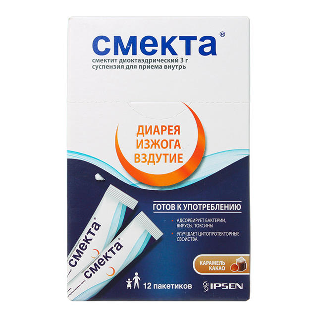 СМЕКТА ЭКСПРЕСС 3г N12 сусп д/пр внутрь - Добрая аптека