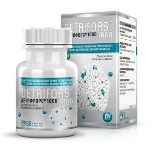 Детрифорс 1000МЕ №60 капс (вит Д3) - Добрая аптека