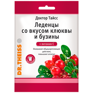 Леденцы Dr.Theiss Клюква+Витамином С 50г (Др. Тайсс) - Добрая аптека