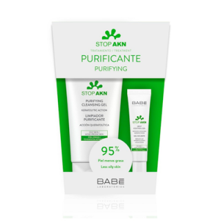 Babe STOP AKN очищающий гель для умывания+ гель против акне REL1 - Добрая аптека