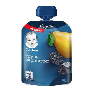 Гербер пюре груша чернослив 90г - Добрая аптека
