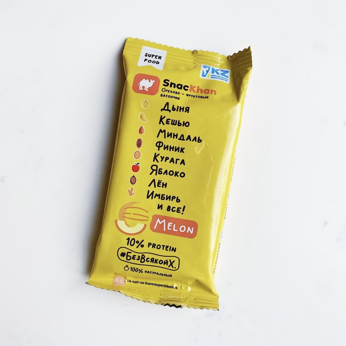 SnacKhan батончик дыня 45гр REL1 SnacKhan батончик дыня 45гр REL1 - Добрая аптека