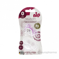 NIP Соска пустышка силикон (0-2мес) с колпачком - Добрая аптека