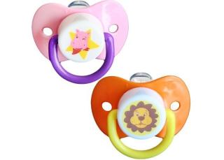 Бусинка 405-А (6-18) пустышка с кольцом ,соска силикон,с прикусом 0-3 - Добрая аптека