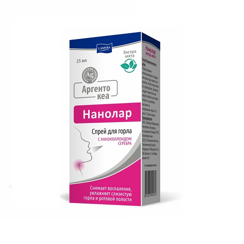 Аргентокеа спрей для горла экстра мята 25мл - Добрая аптека