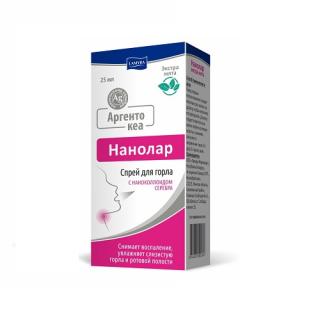 Аргентокеа спрей для горла экстра мята 25мл - Добрая аптека