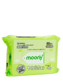 Moony Влажные салфетки 80шт - Добрая аптека