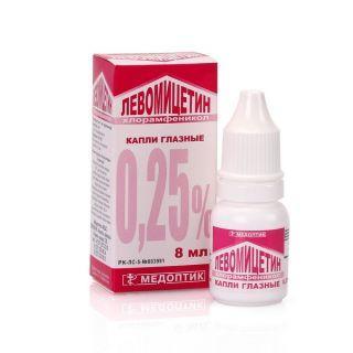 Левомицетин 0,5% 10мл глазные кап фл дф - Добрая аптека
