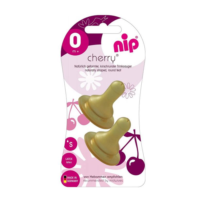 NIP Соска для бутылки латекс размер 1 0+ поток S - Добрая аптека