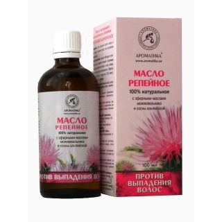 Масло ароматика репейное косметическое против выпадения волос 100мл Масло ароматика репейное косметическое против выпадения волос 100мл - Добрая аптека