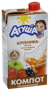 Компот Агуша Я Сам 0,5л Яблоко Клубника Рябина черноплодная - Добрая аптека