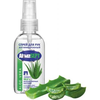 Акмасепт Aloe Vera 50 мл спрей д/рук антимикробный REL1 Акмасепт Aloe Vera 50 мл спрей д/рук антимикробный REL1 - Добрая аптека