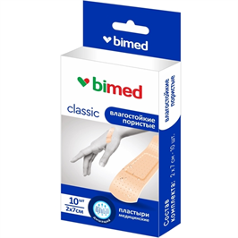 Бимед Пластыри медицинские нестерильные пористые цвета кожи с эффектом эластичности 2х7см №10 REL1 - Добрая аптека