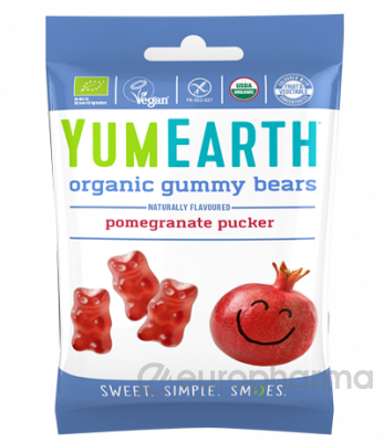 ОРГАНИЧЕСКИЕ ЖЕВАТЕЛЬНЫЕ МИШКИ ГРАНАТ 50г - Добрая аптека