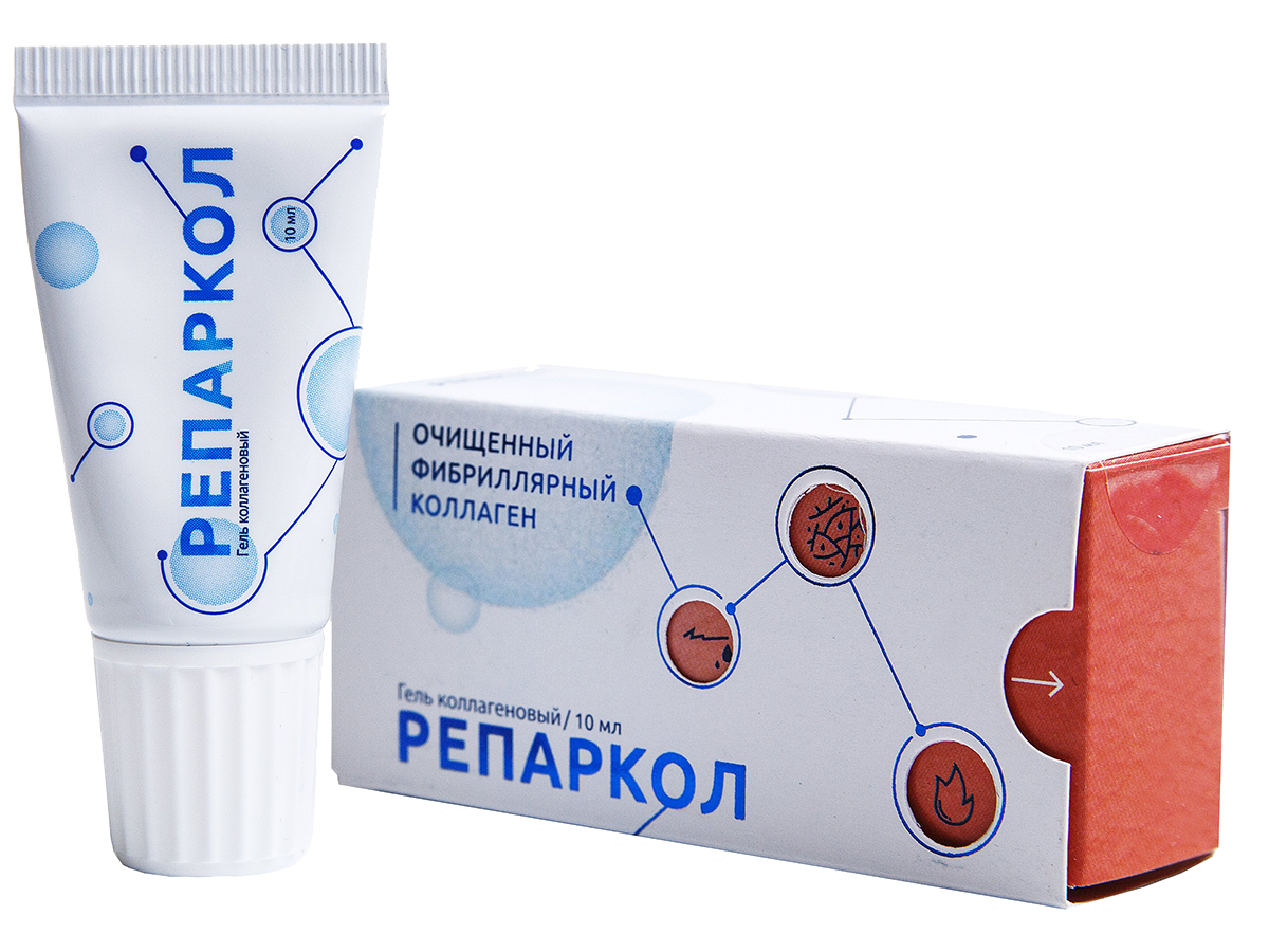 РЕПАРКОЛ ГЕЛЬ КОЛЛАГЕНОВЫЙ 7% 10мл РЕПАРКОЛ ГЕЛЬ КОЛЛАГЕНОВЫЙ 7% 10мл - Добрая аптека