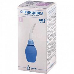 СПРИНЦОВКА 320мл БИ9 ПВХ ИРРИГАЦИОННАЯ - Добрая аптека