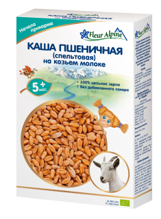 Флер Альпин Каша на козьем молоке Пшеничная с 5 мес 200 г - Добрая аптека