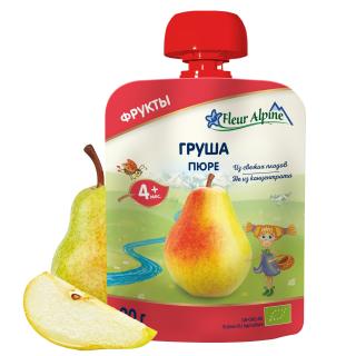 Флер Альпин пюре пауч Органик груша с 4 мес 90г/6 - Добрая аптека