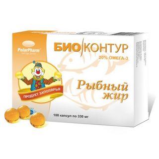 Рыбный жир 330 мг №100 капс без добавок Рыбный жир 330 мг №100 капс без добавок - Добрая аптека