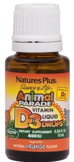 АНИМАЛ ПАРАД ВИТАМИН Д3 10мл капли д/внутр прим АПЕЛЬСИН - Добрая аптека