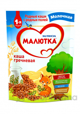 МАЛЮТКА КАША МОЛ 220г ГРЕЧКА 4мес+ МАЛЮТКА КАША МОЛ 220г ГРЕЧКА 4мес+ - Добрая аптека