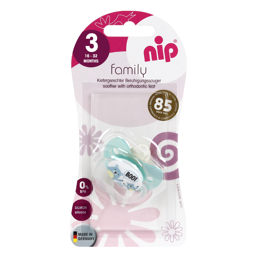 NIP соска пустышка силикон (16-32мес) Family1шт NIP соска пустышка силикон (16-32мес) Family1шт - Добрая аптека
