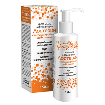 ЛОСТЕРИН КРЕМ-МЫЛО НАФТАЛАНОВОЕ 150мл ЛОСТЕРИН КРЕМ-МЫЛО НАФТАЛАНОВОЕ 150мл - Добрая аптека
