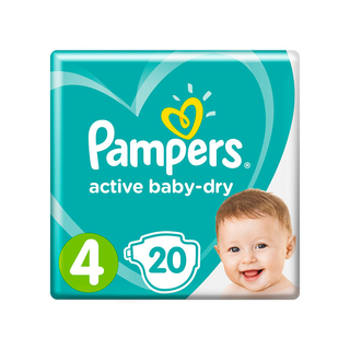 Pampers Active Baby maxi №4 подгузники 7-18кг №20 Pampers Active Baby maxi №4 подгузники 7-18кг №20 - Добрая аптека