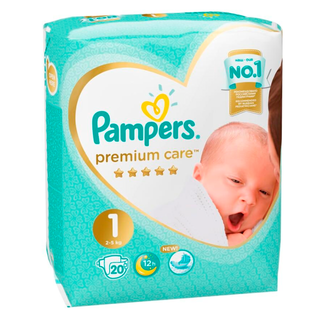 ПАМПЕРС ПРЕМИУМ КЭА ПОДГУЗНИКИ N20 НЬЮБОРН-1(2-5кг) - Добрая аптека