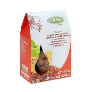 Vitlen с кукурузной мукой ТЫКВЕННЫМИ семечками и яблоками на мальтите 200г REL1 - Добрая аптека