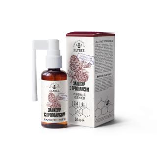 8486 Флайби Эликсир с прополисом и живицей кедровой /горла 50мл REL1 - Добрая аптека