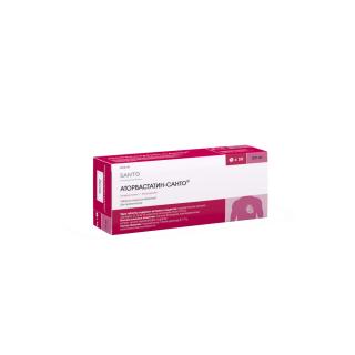 АТОРВАСТАТИН-САНТО 20мг N30 таб п.о. - Добрая аптека