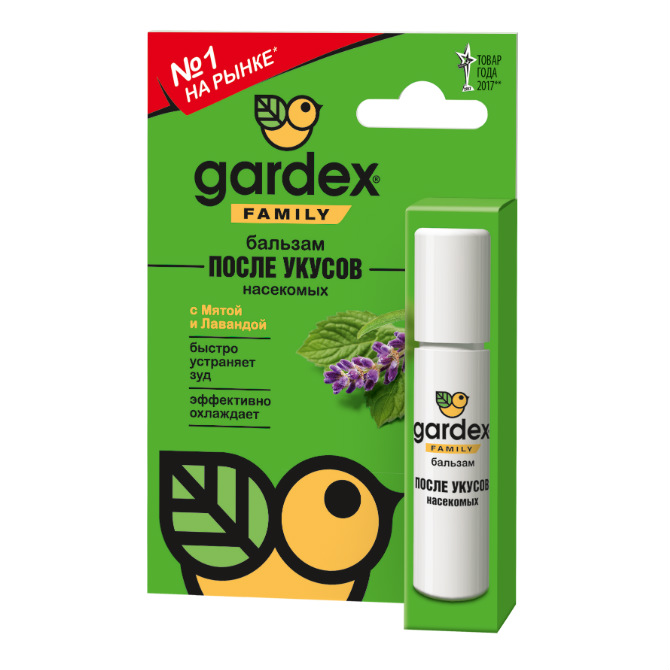 Gardex Family Бальзам после укусов роликовый 0146 REL1 Gardex Family Бальзам после укусов роликовый 0146 REL1 - Добрая аптека