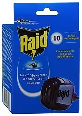 Raid фумигатор+ 10 пластин REL1 - Добрая аптека