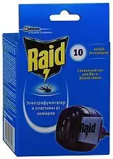 Raid фумигатор+ 10 пластин REL1 - Добрая аптека