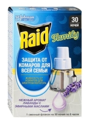 Raid Жидкость для электрофумигатора 30 ночей Лаванда 326879 REL1 Raid Жидкость для электрофумигатора 30 ночей Лаванда 326879 REL1 - Добрая аптека