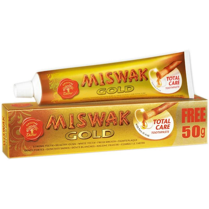 Зубная паста с мисваком Gold 120+50 гр DABUR Зубная паста с мисваком Gold 120+50 гр DABUR - Добрая аптека