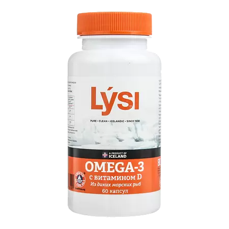 ЛИСИ ОМЕГА-3 С ВИТАМИНОМ Д 500мг N60 капс - Добрая аптека