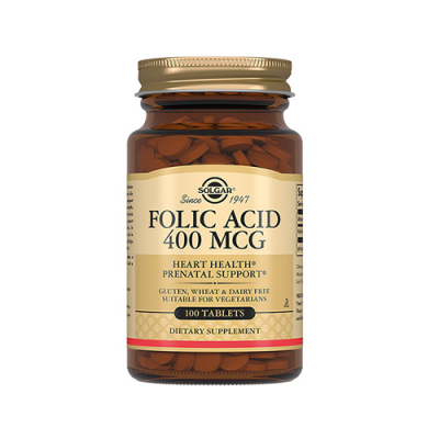 СОЛГАР ФОЛИЕВАЯ КИСЛОТА 400мкг N100 таб СОЛГАР ФОЛИЕВАЯ КИСЛОТА 400мкг N100 таб - Добрая аптека