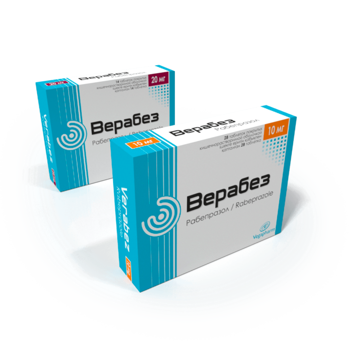 Верабез 10мг /рабепразол/ таб №14 - Добрая аптека