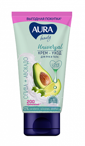 AURA BEAUTY Крем уход для рук и тела 200мл - Добрая аптека