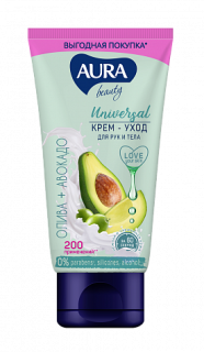 AURA BEAUTY Крем уход для рук и тела 200мл - Добрая аптека