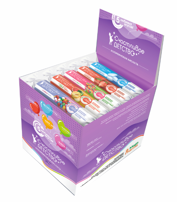 Аскорб.к-та Счастл.детство апельсин.№10 - Добрая аптека