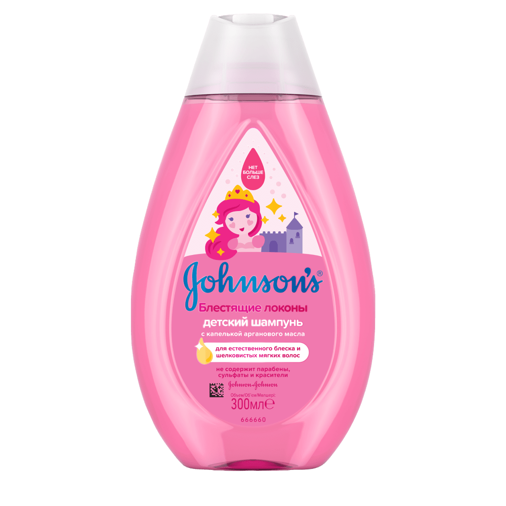 JOHNSON'S Шампунь для волос Сильные локоны 300мл - Добрая аптека