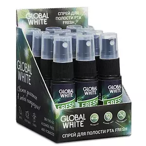 Global White Спрей с экстрактом оливы и петрушки 15мл ШОУ БОКС 12шт - Добрая аптека