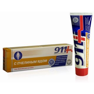 911 Пчелинный яд гель-бальзам д/суставов 100мл 911 Пчелинный яд гель-бальзам д/суставов 100мл - Добрая аптека